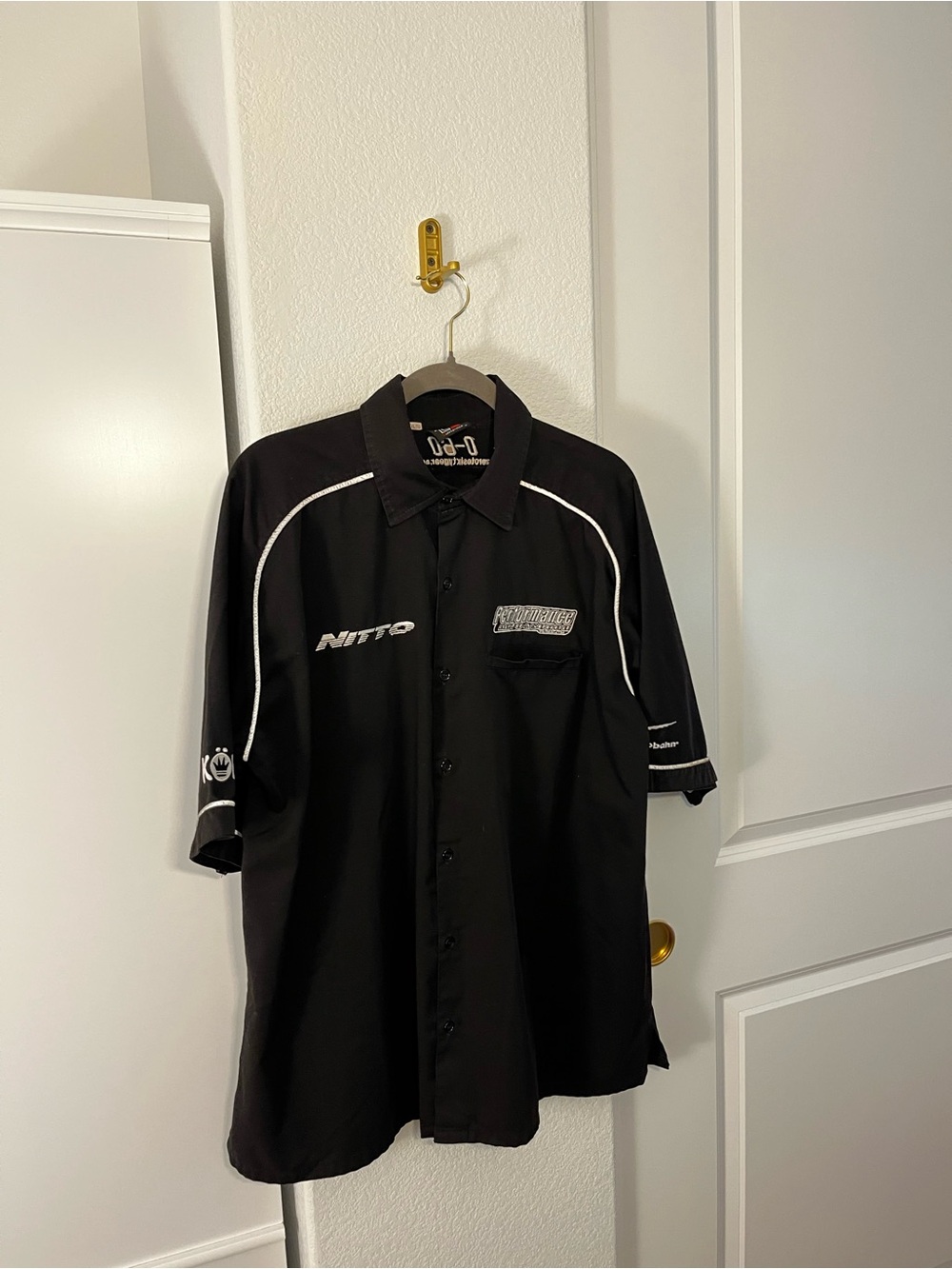 Quarter Mile Nitto Racing Shirt Men’s XL Black Button Down